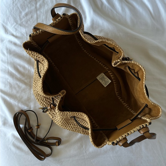 Ulla Johnson Gio Raffia Drawstring Crossbody Bag - Picture 5 of 9